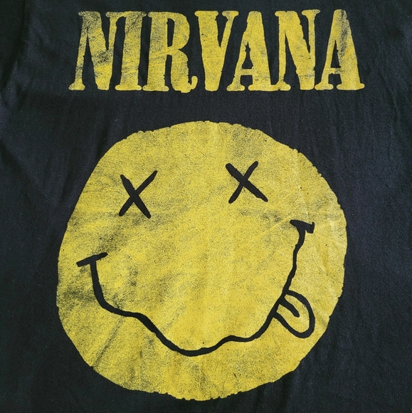 NIRVANA☸️ Smiley Face😊 Logo Tee👕 - Picture 3 of 10